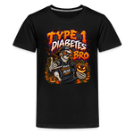 T1D BRO! Halloween Kids' & Youth Premium T-Shirt - black