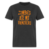 Zombies Ate My Pancreas Diabetic Humor Adult T-Shirt - heather black