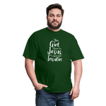 This Girl Runs On Jesus And Insulin Diabetes Awareness Unisex Classic T-Shirt - forest green