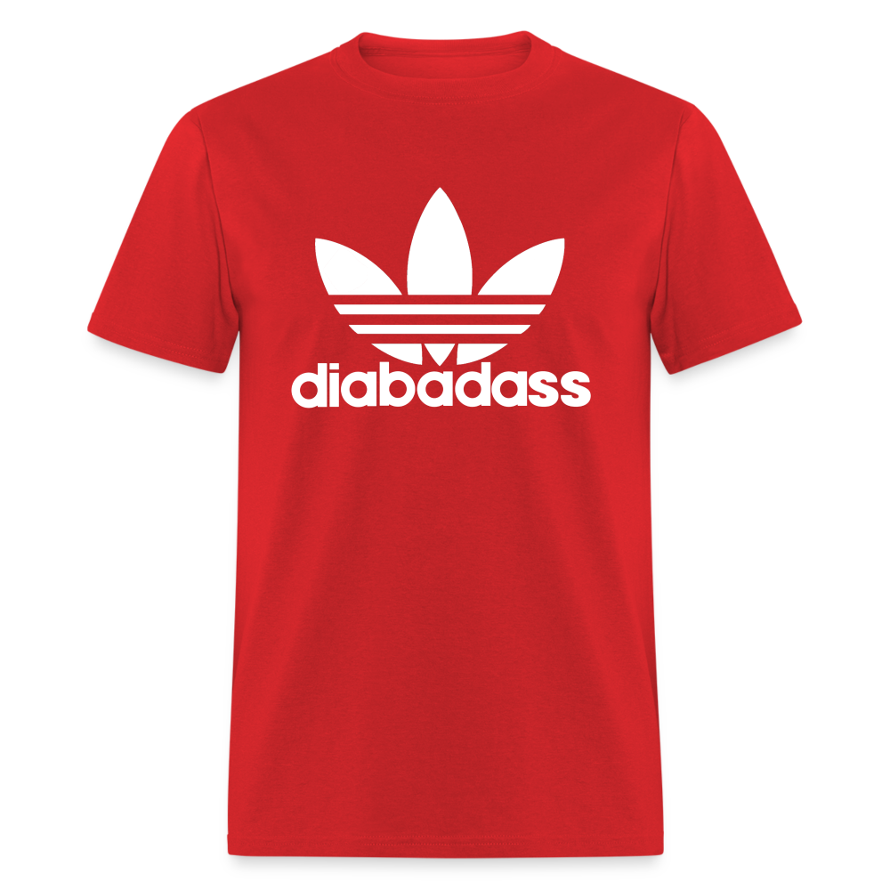 Diabadass 3 Leaf Diabetes Warrior Premium Unisex T-Shirt - red