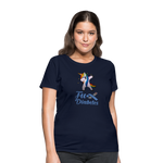 Ladies Fu** Diabetes Humor Premium Women's T-Shirt - navy