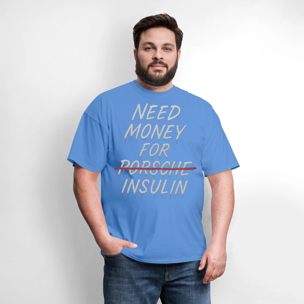 Need Money For Porsche / Insulin Parody Unisex T-Shirt - carolina blue