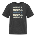 Hey Sugar Sugar Type 1 diabetes humor kids T-shirt in heather black