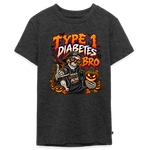 T1D BRO! Halloween Kids' & Youth Premium T-Shirt - heather anthracite