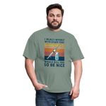 Be Nice To Diabetics Insulin Humor Unisex T-Shirt - sage