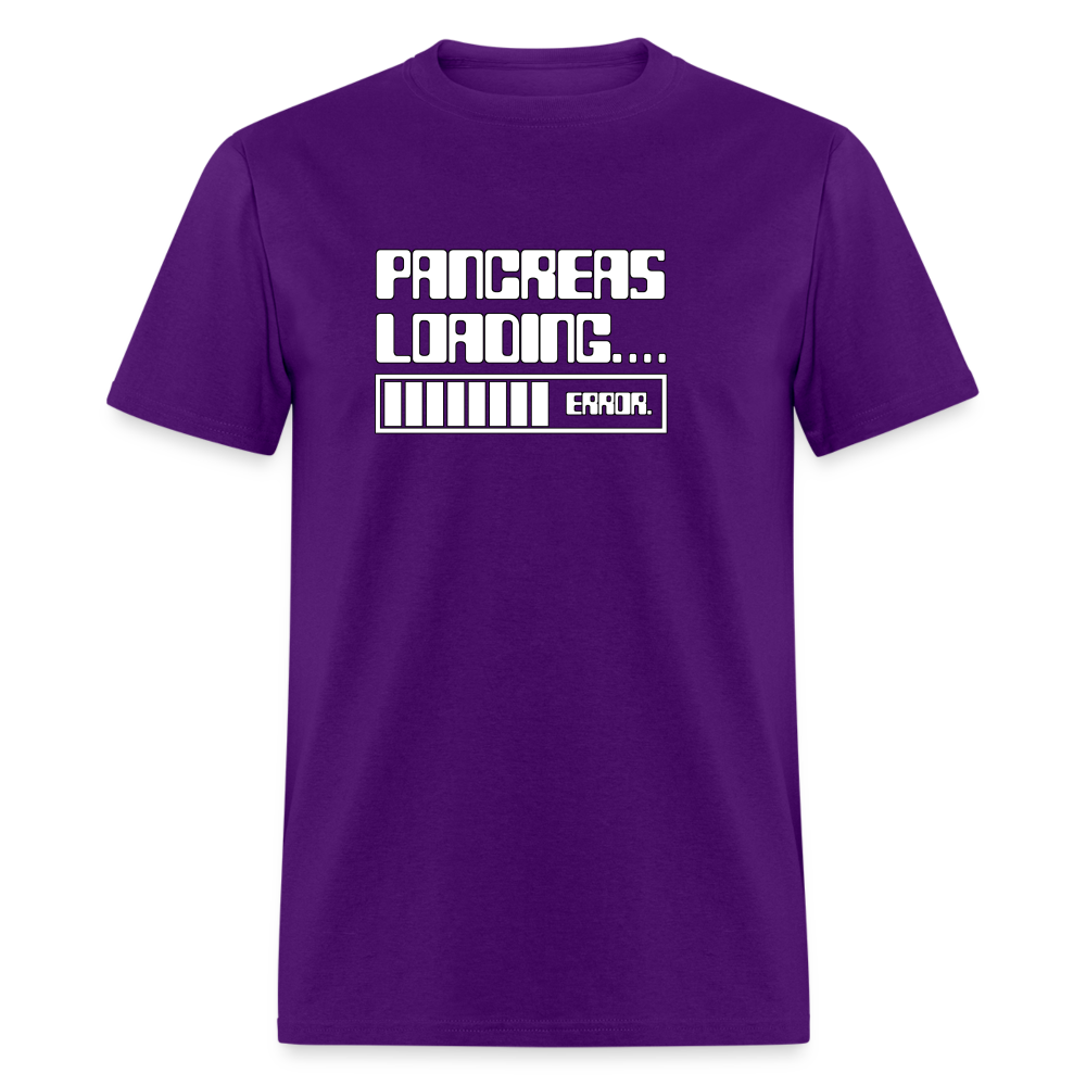 Pancreas Loading Error Humor Diabetes T-Shirt - purple