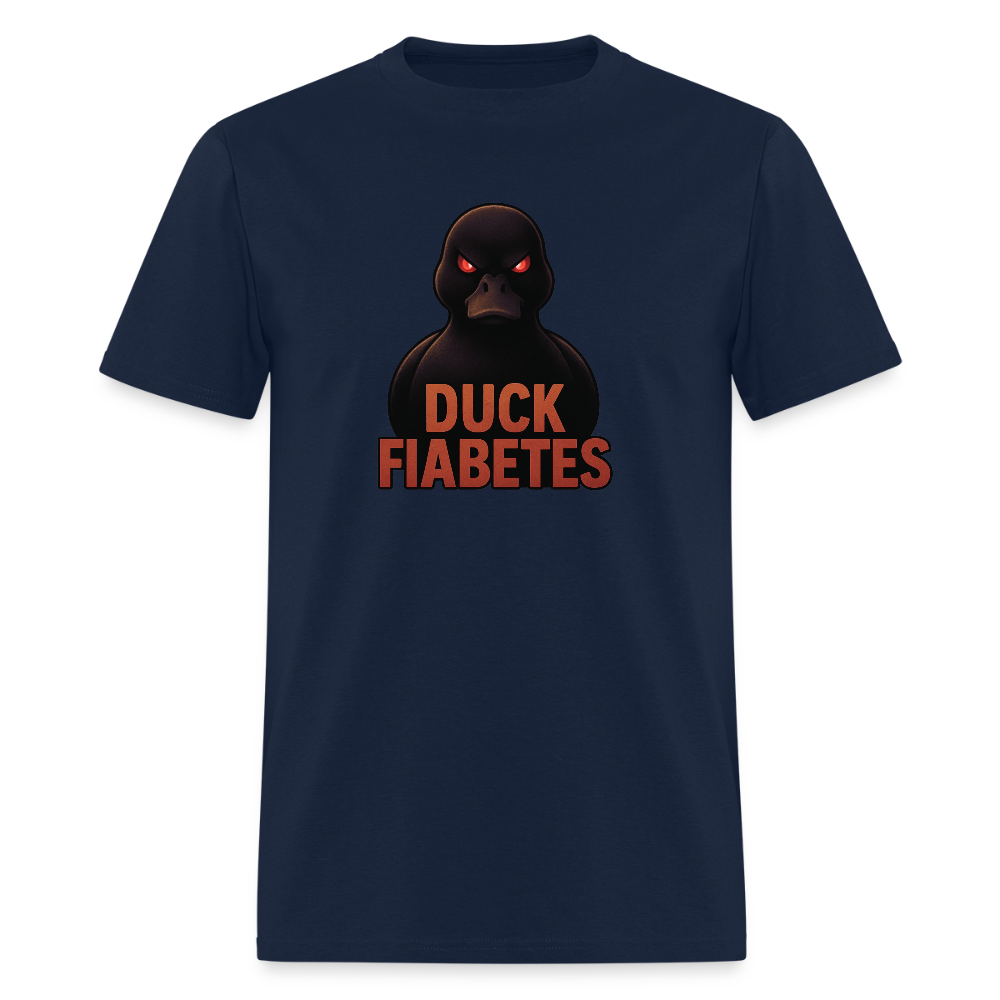 Duck Diabetes Umisex Adult  T-Shirt - navy