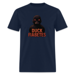 Duck Diabetes Umisex Adult  T-Shirt - navy