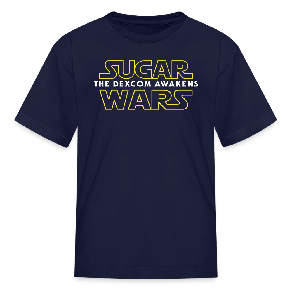 Sugar Wars "The Dexcom Awakens" (2021) Kids & Youth T-Shirt - navy