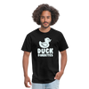 Duck Fiabetes Funny Diabetic Humor Unisex Softyle T-Shirt - black