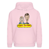 Beetus and Butthead Mashup Adult Unisex Comfort Hoodie - pale pink