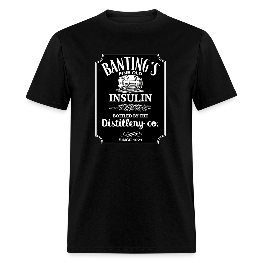 Banting's Distilled Insulin Since 1921 JD Parody Adult Unisex Classic T-Shirt - black