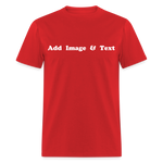 Create Your Own Apparel Text Design Gift Design Studio - red