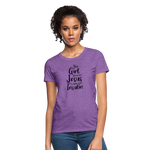 This Girl Runs On Jesus & Insulin Women's T-Shirt - purple heather