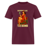 Droppin' Like The Bomb Diabetic Humor Unisex Comfort T-Shirt - burgundy