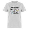 I Run On Coffee & Insulin Adult Unisex Softstyle T-Shirt - heather gray