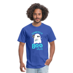 Diabetes Is Boo Sheet Funny Diabetic Halloween Humor Unisex T-Shirt - royal blue