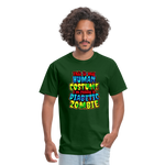 Human Costume Diabetic Zombie T-Shirt Halloween Humor : Unisex Tee Shirt - forest green