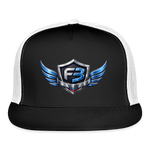 Freedom Band Snap Back Trucker Hat - black/white