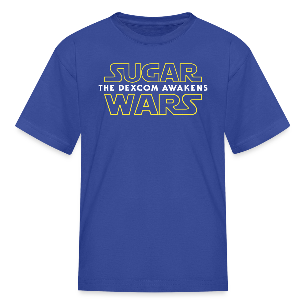 Sugar Wars "The Dexcom Awakens" (2021) Kids & Youth T-Shirt - royal blue