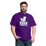 Duck Fiabetes Funny Diabetic Humor Unisex Softyle T-Shirt - purple