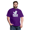 Duck Fiabetes Funny Diabetic Humor Unisex Softyle T-Shirt - purple