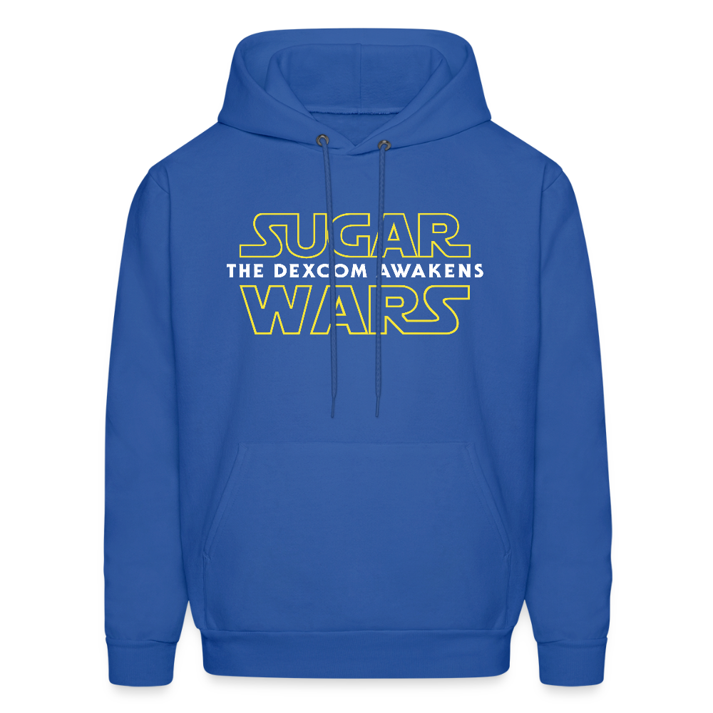 Sugar Wars "The Dexcom Awakens" Comfort Hoodie : Adult Unisex - royal blue