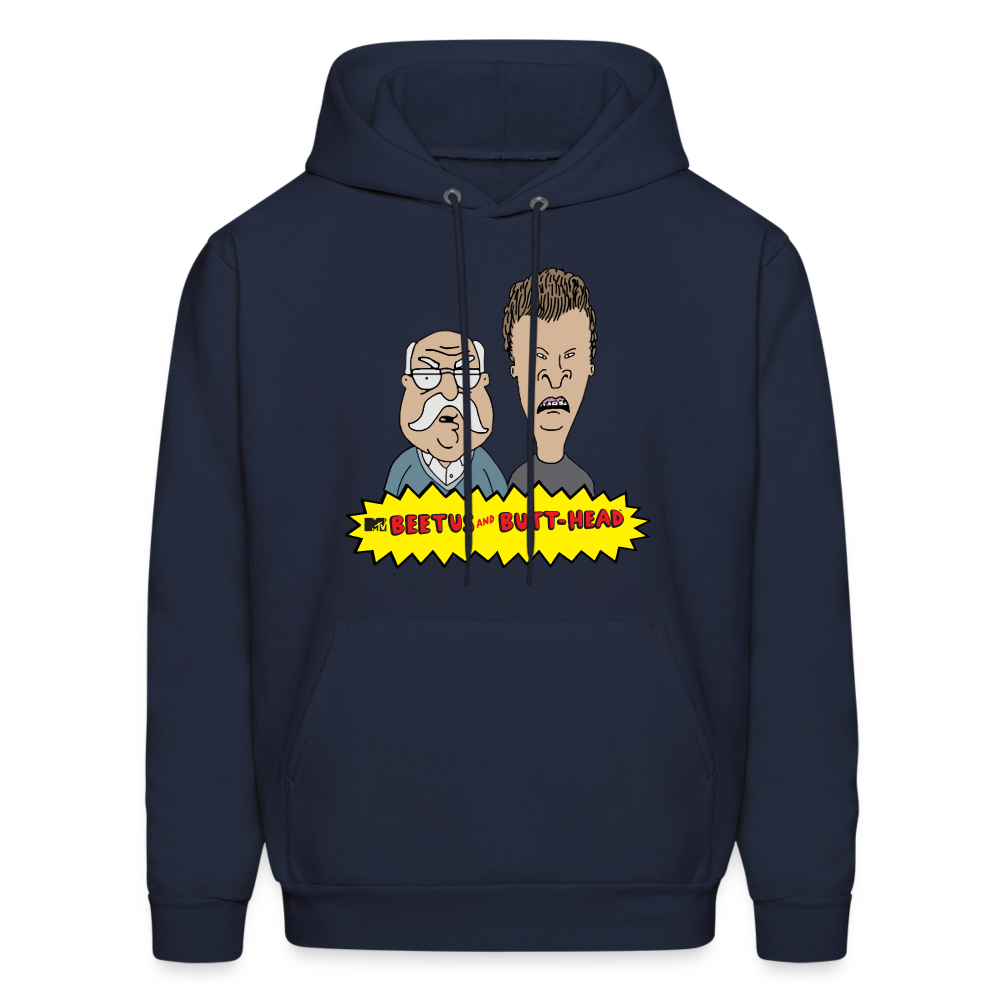 Beetus and Butthead Mashup Adult Unisex Comfort Hoodie - navy