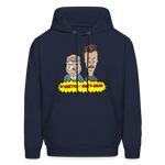 Beetus and Butthead Mashup Adult Unisex Comfort Hoodie - navy