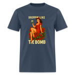 Droppin' Like The Bomb Diabetic Humor Unisex Comfort T-Shirt -  blue dusk