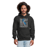 Diabetes Awareness Ribbon Unisex Softstyle Hoodie - charcoal grey