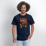 Type 1 Diabetes Bro Halloween Unisex Premium T-Shirt - navy