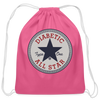 Diabetic Type One All Star Diabetic Supplies Storage Cotton Drawstring Bag - pink