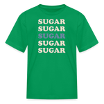 Hey Sugar Sugar Type 1 diabetes humor kids T-shirt in kelly green