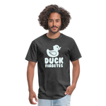 Duck Fiabetes Funny Diabetic Humor Unisex Softyle T-Shirt - heather black