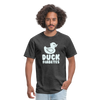 Duck Fiabetes Funny Diabetic Humor Unisex Softyle T-Shirt - heather black