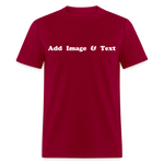 Create Your Own Apparel Text Design Gift Design Studio - dark red