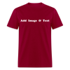 Create Your Own Apparel Text Design Gift Design Studio - dark red