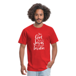 This Girl Runs On Jesus And Insulin Diabetes Awareness Unisex Classic T-Shirt - red