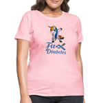 Ladies Fu** Diabetes Humor Premium Women's T-Shirt - pink