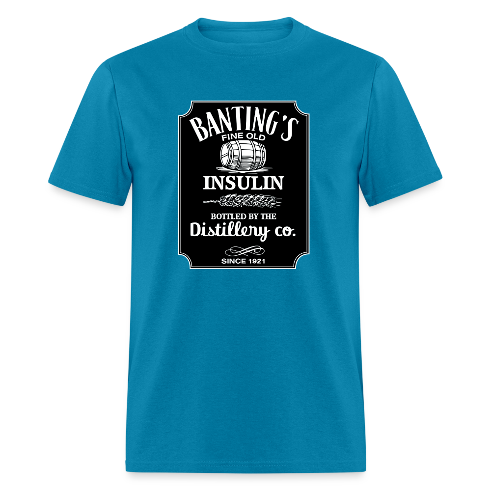 Banting's Distilled Insulin Since 1921 JD Parody Adult Unisex Classic T-Shirt - turquoise
