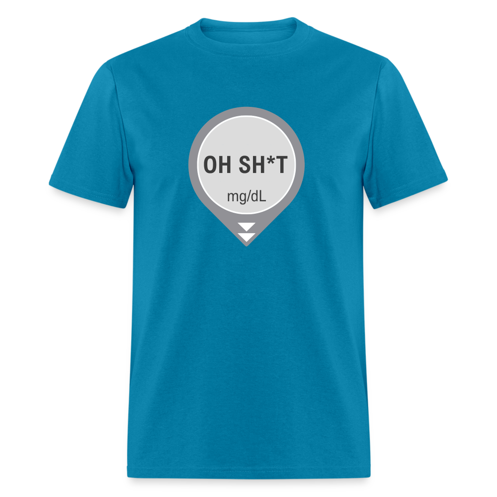 Dexcom Oh Sh*t Crash Alert Humor Humor Unisex T-Shirt - turquoise