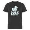 Duck Fiabetes Funny Diabetic Humor Unisex Softyle T-Shirt - heather black