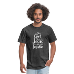 This Girl Runs On Jesus And Insulin Diabetes Awareness Unisex Classic T-Shirt - heather black