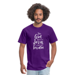 This Girl Runs On Jesus And Insulin Diabetes Awareness Unisex Classic T-Shirt - purple
