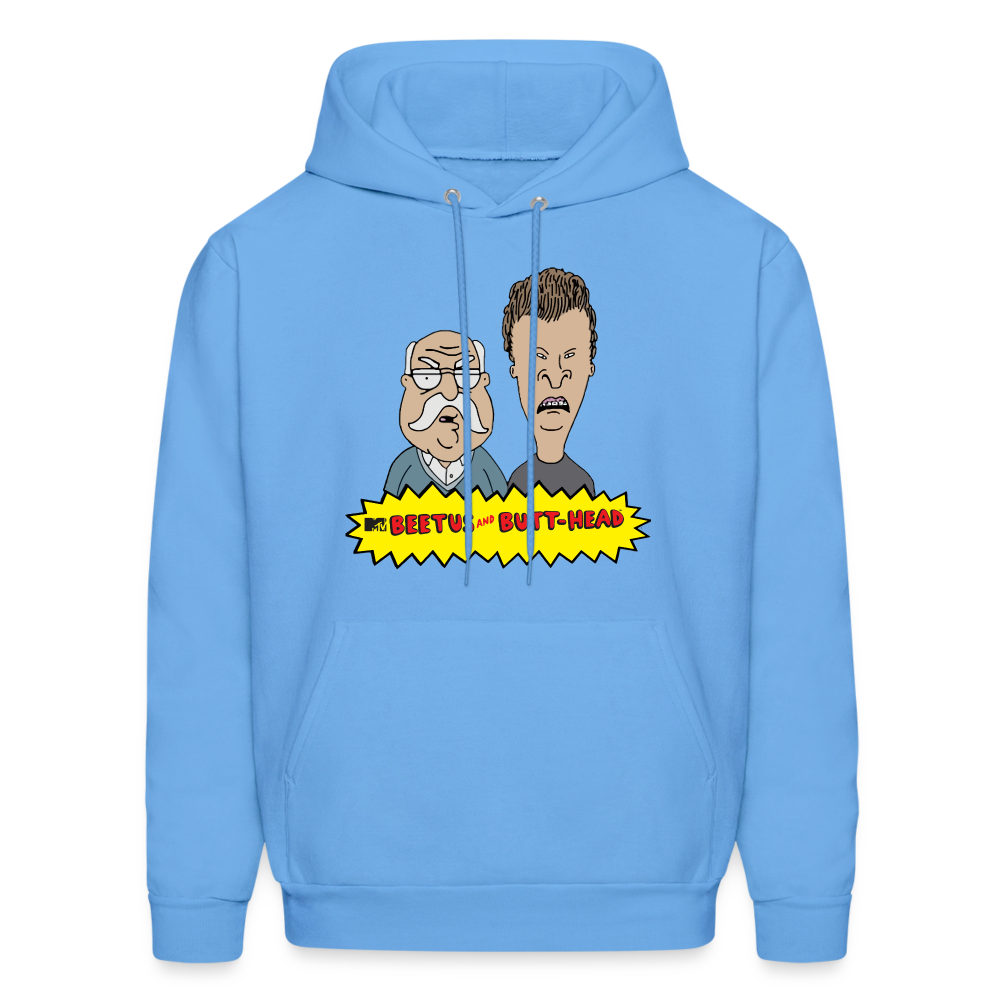 Beetus and Butthead Mashup Adult Unisex Comfort Hoodie - carolina blue