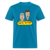 Beetus & Butthead Mashup Parody Diabetes Unisex Adult T-Shirt - turquoise