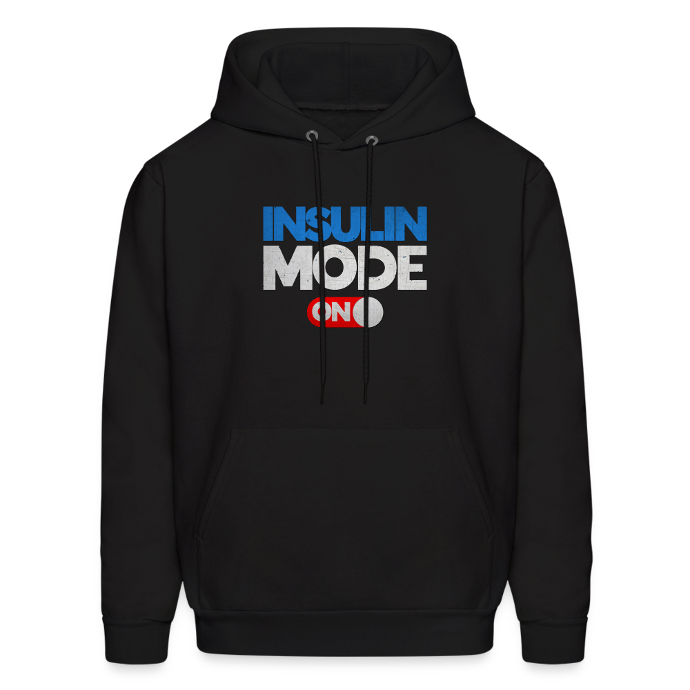 Insulin Mode On Gamers Adult Parody Premium Unisex Hoodie - black