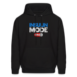 Insulin Mode On Gamers Adult Parody Premium Unisex Hoodie - black