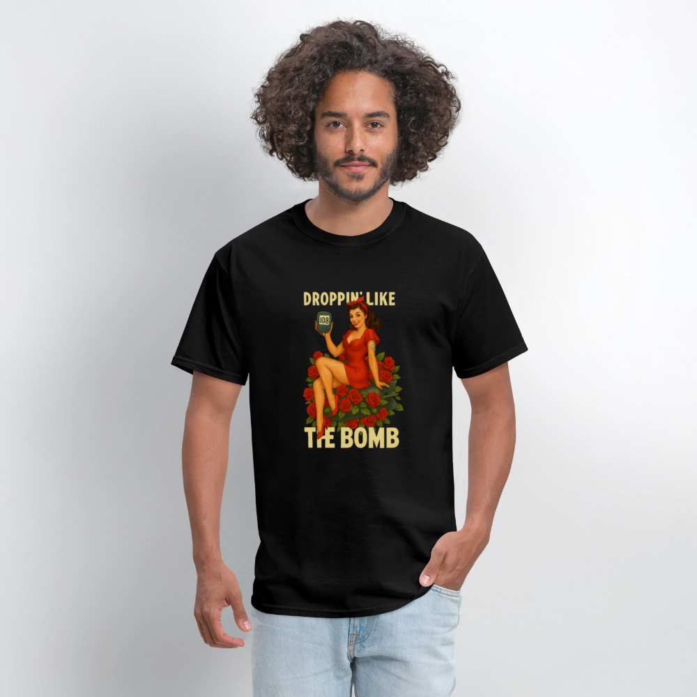 Droppin' Like The Bomb Diabetic Humor Unisex Comfort T-Shirt - black